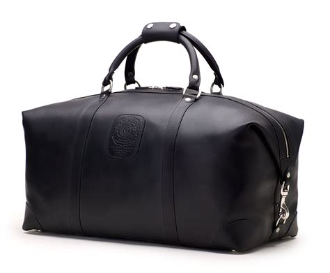 luxury black duffle bag men's